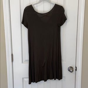 Olive tshirt dress